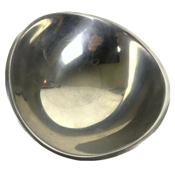 Towle Pintel Collection Bowl Shiny Aluminum Candy Nuts Dish Made in India - Picture 3 of 5